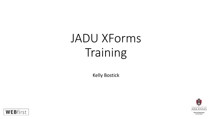 jadu xforms training