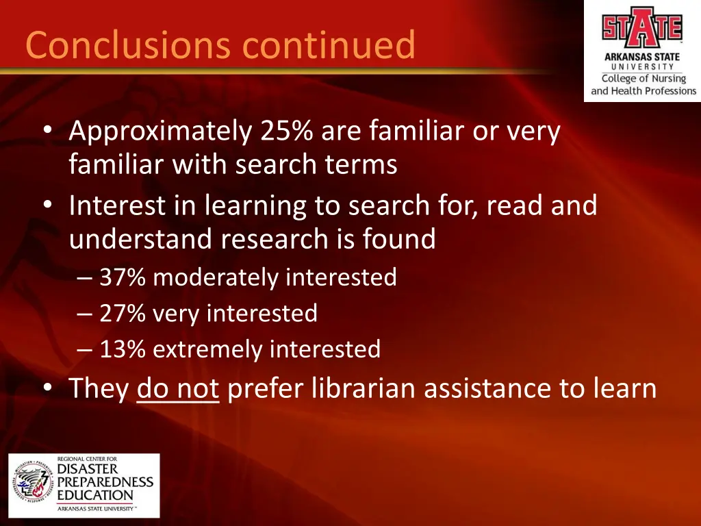 conclusions continued 1