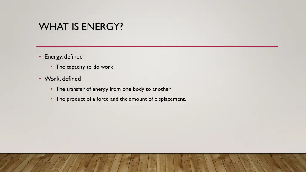 what is energy