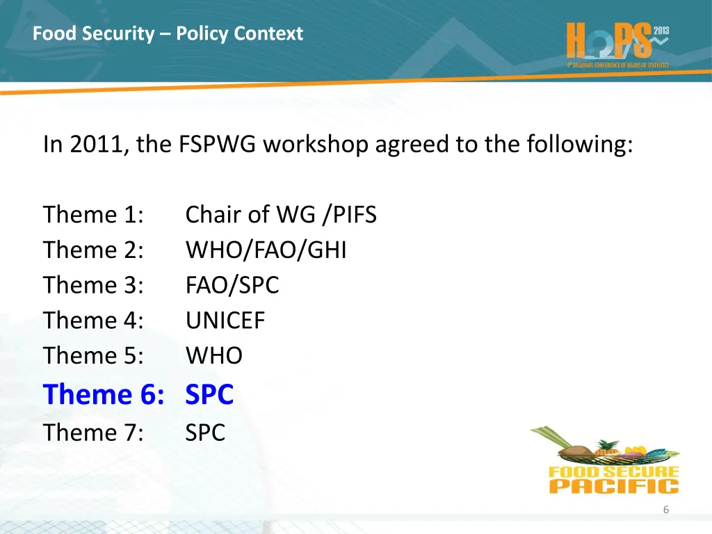 food security policy context 4