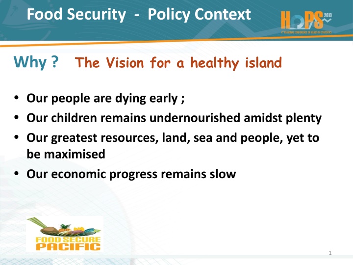 food security policy context