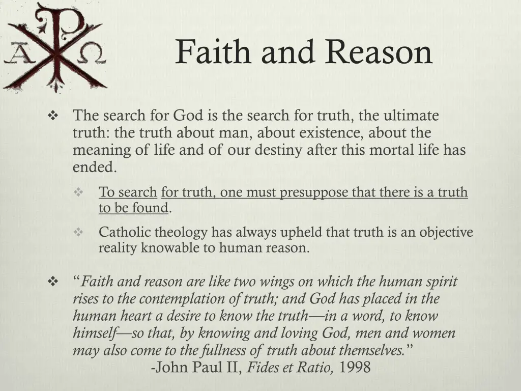 faith and reason