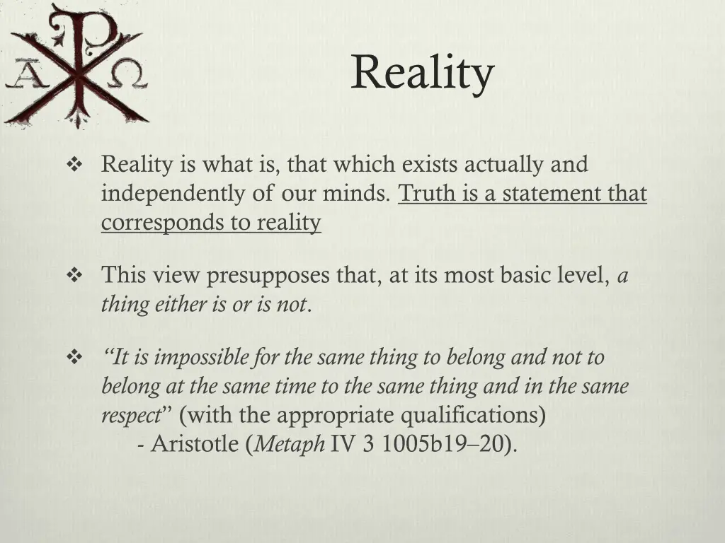 reality