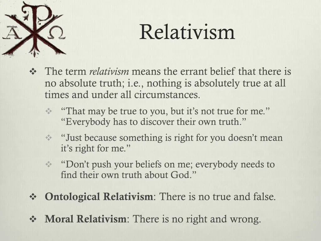 relativism