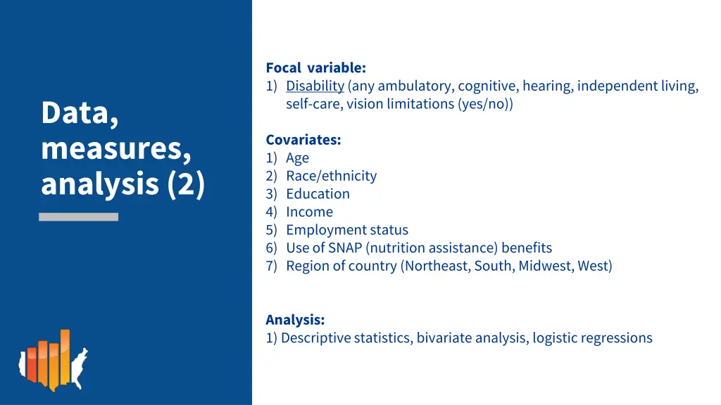 focal variable 1 disability any ambulatory