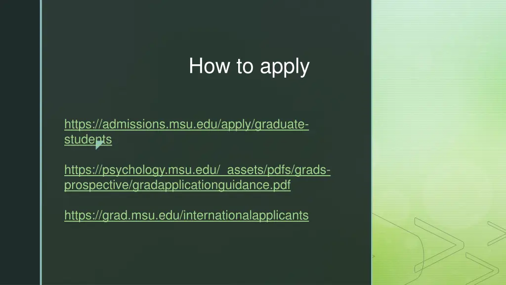 how to apply