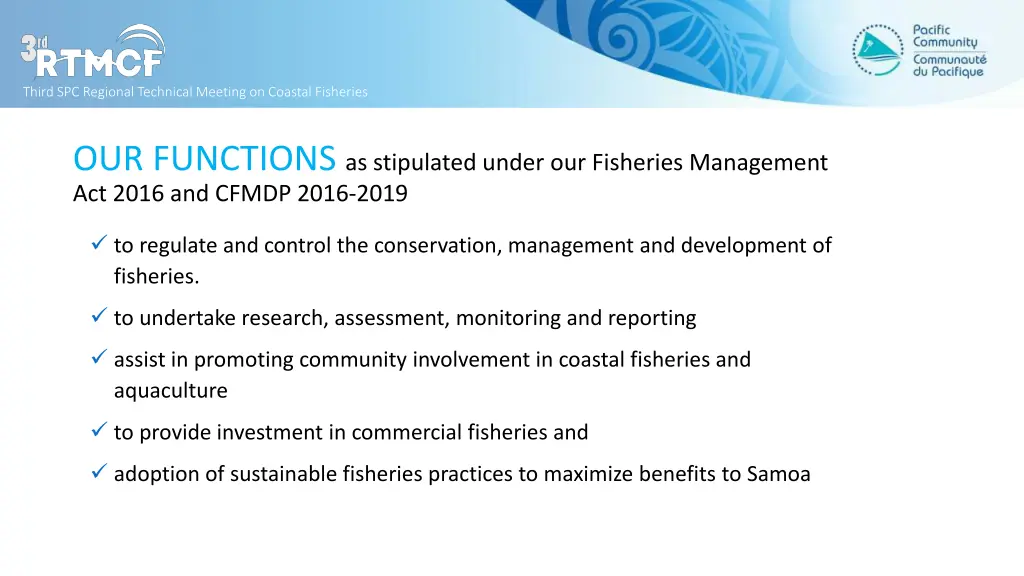 third spc regional technical meeting on coastal 3