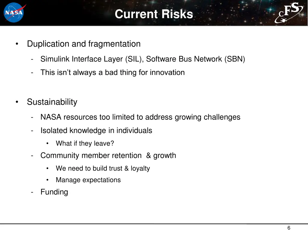 current risks