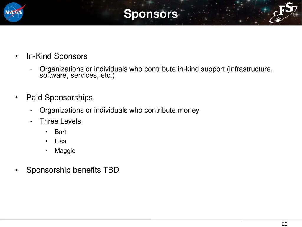sponsors