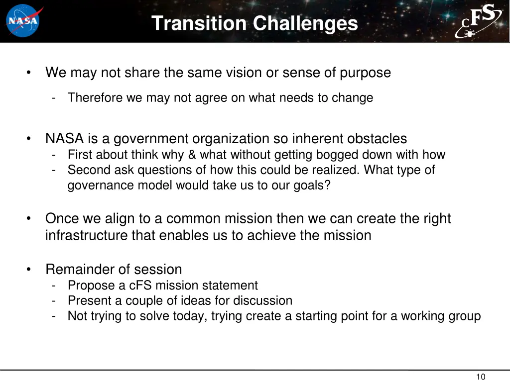 transition challenges