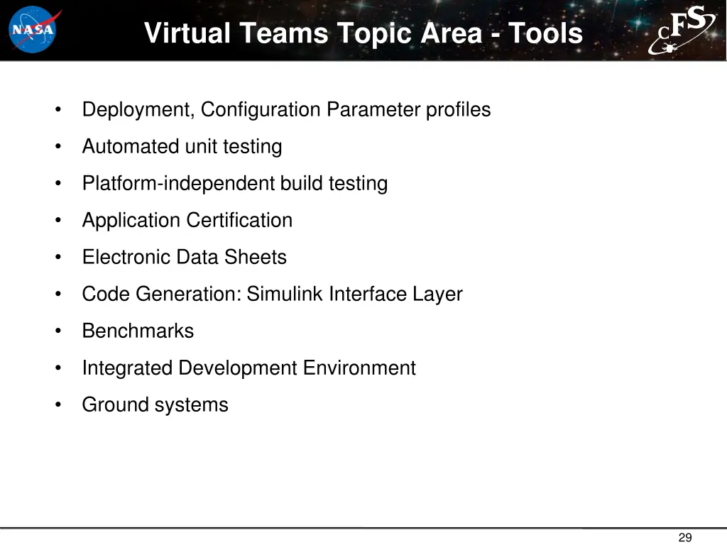 virtual teams topic area tools