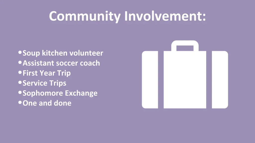 community involvement