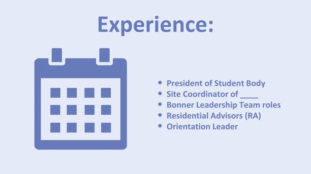 experience