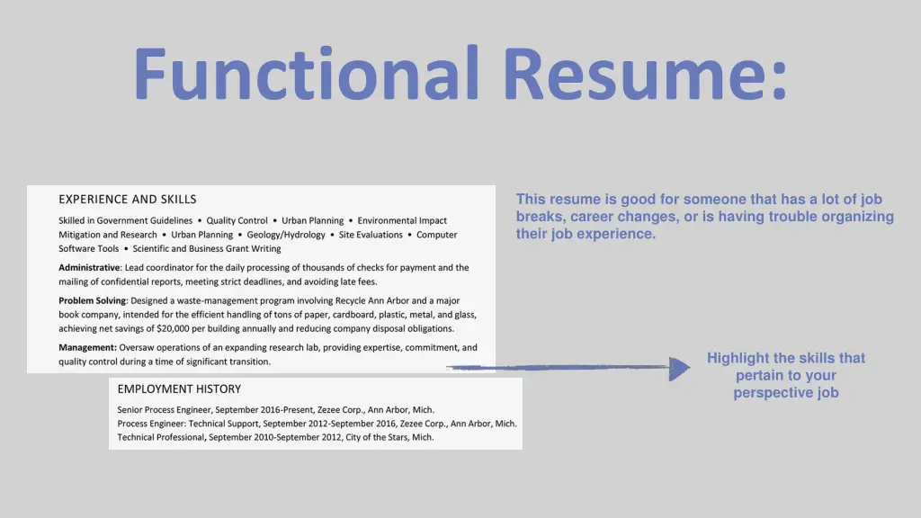 functional resume 2