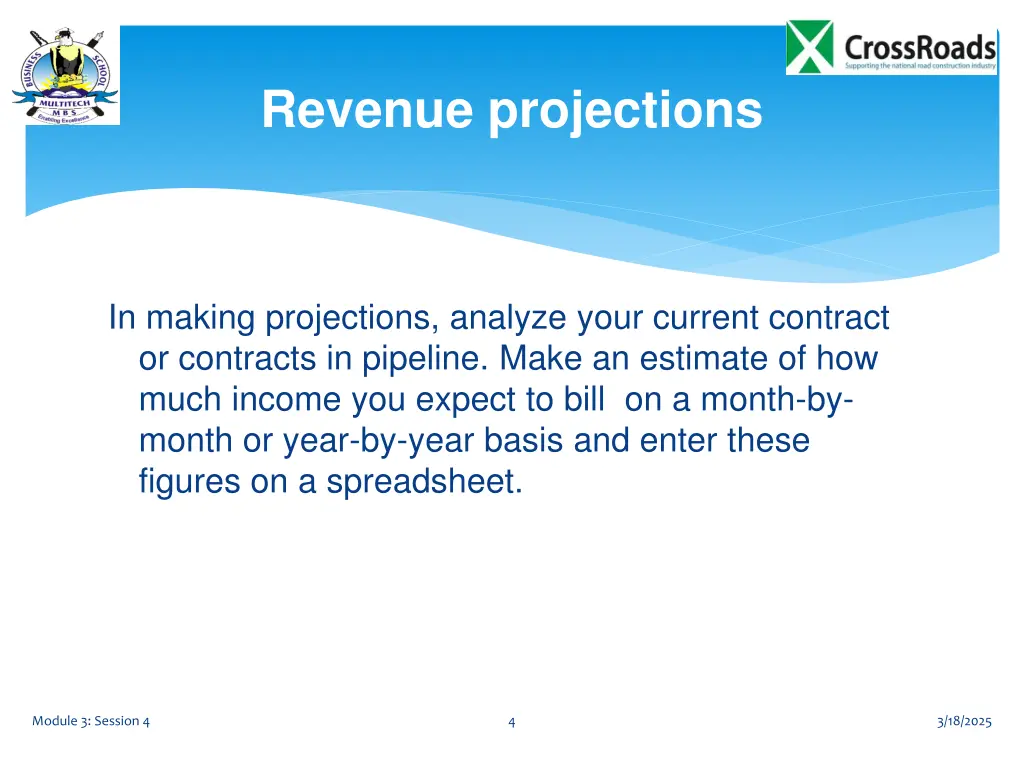 revenue projections