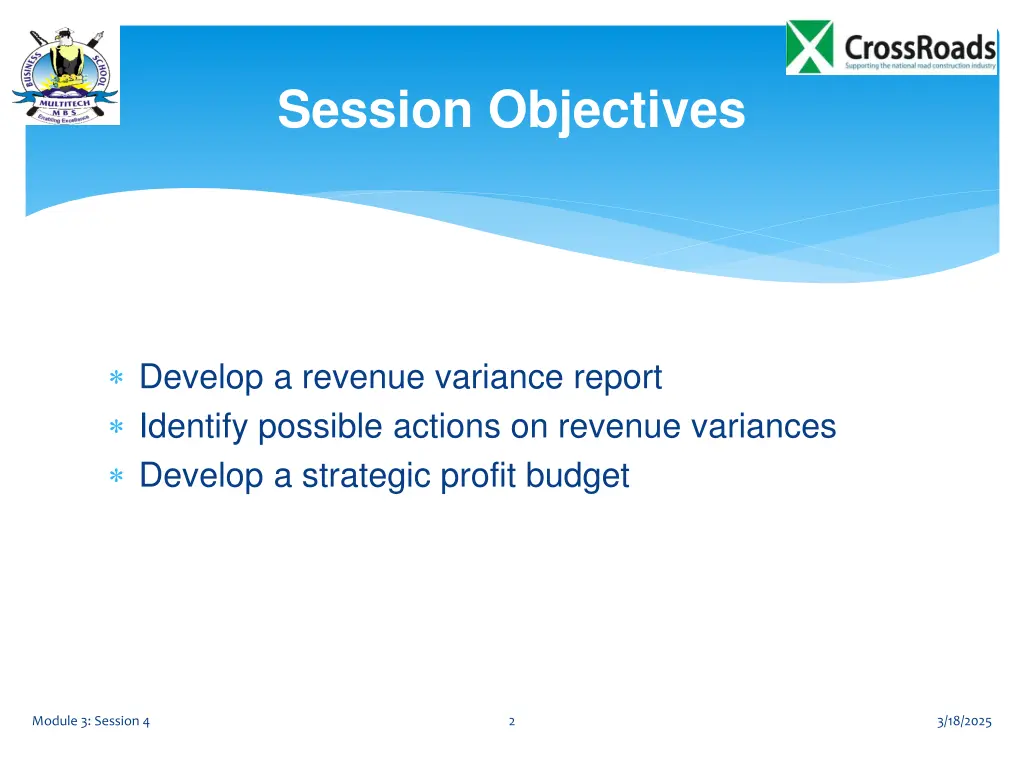session objectives