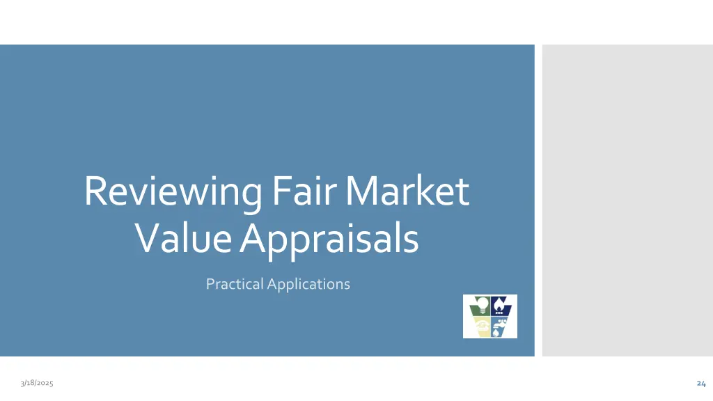 reviewing fair market value appraisals