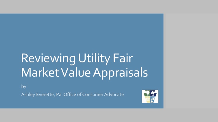 reviewing utility fair market value appraisals