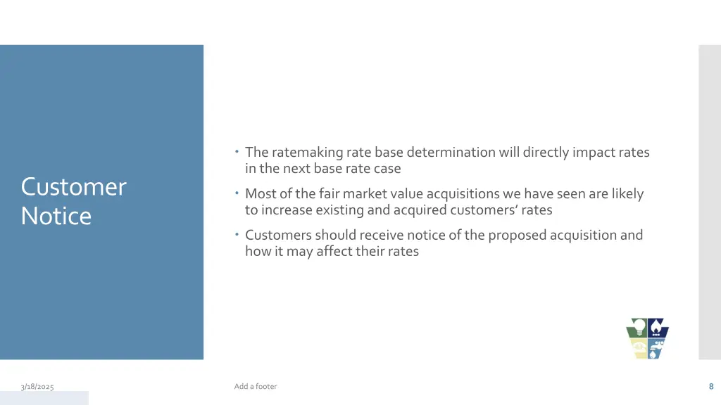 the ratemaking rate base determination will