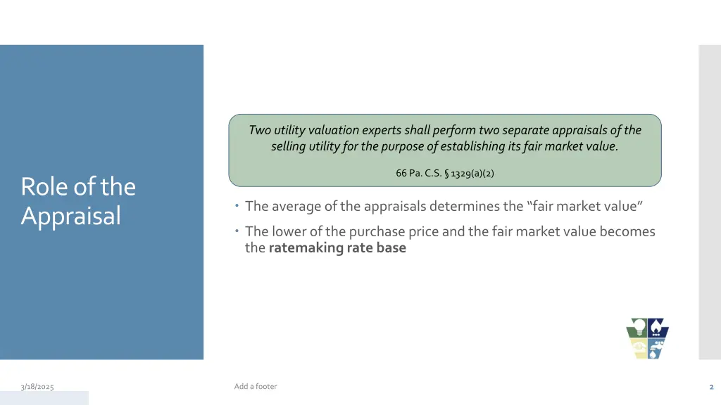 two utility valuation experts shall perform