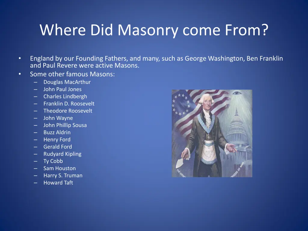 where did masonry come from