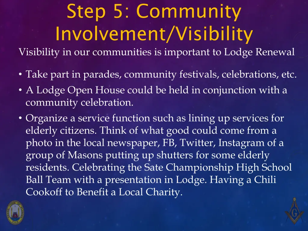 step 5 community involvement visibility