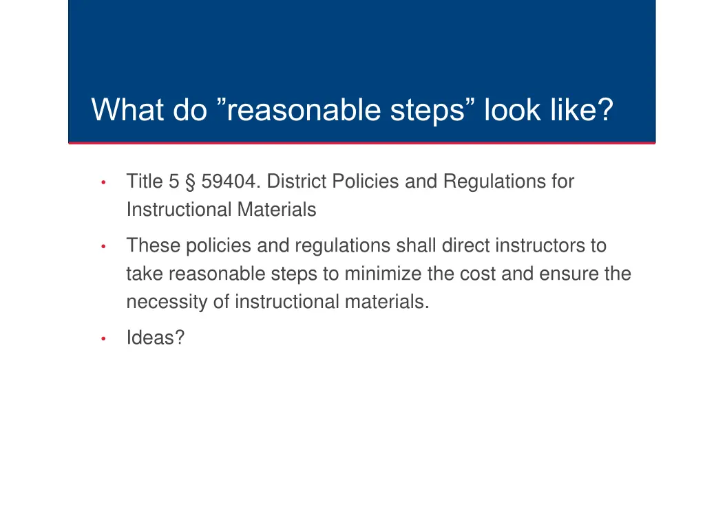 what do reasonable steps look like