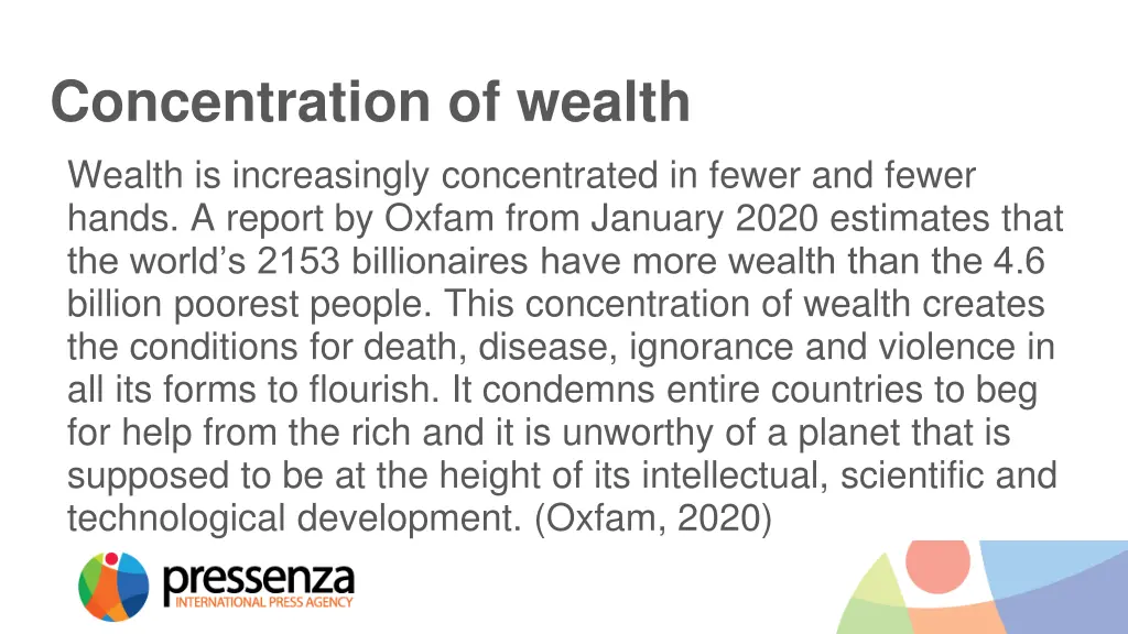 concentration of wealth wealth is increasingly