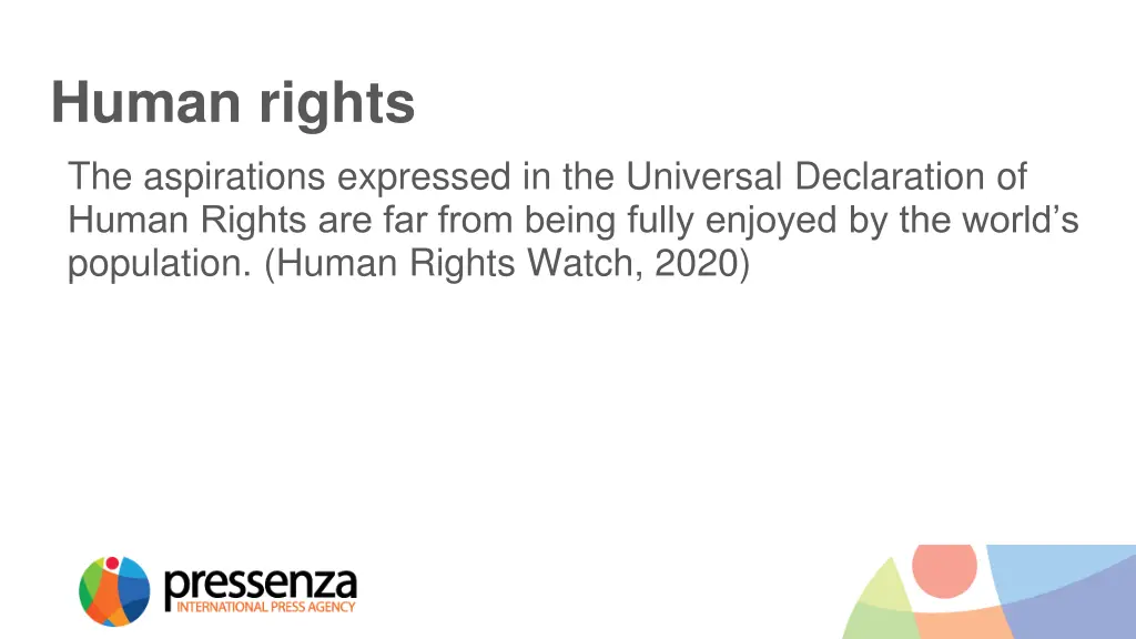 human rights the aspirations expressed