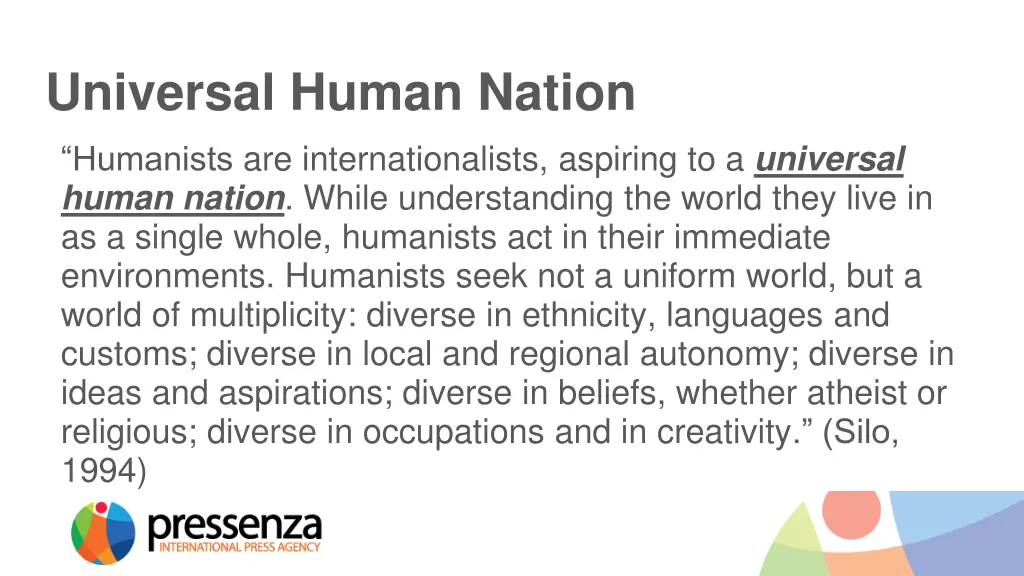universal human nation humanists