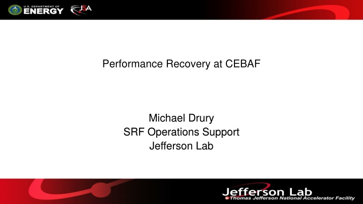 performance recovery at cebaf