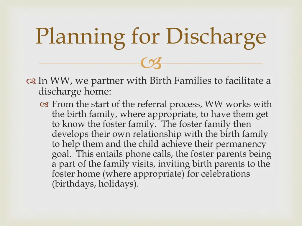 planning for discharge 2