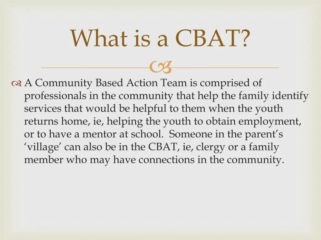 what is a cbat