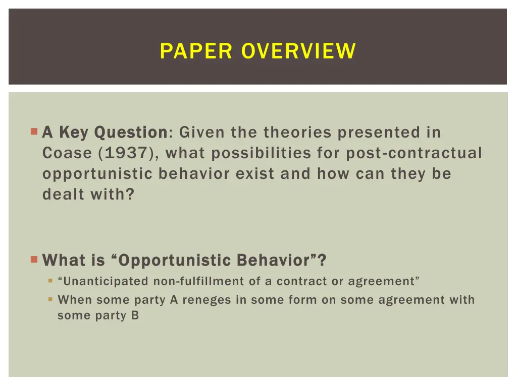 paper overview