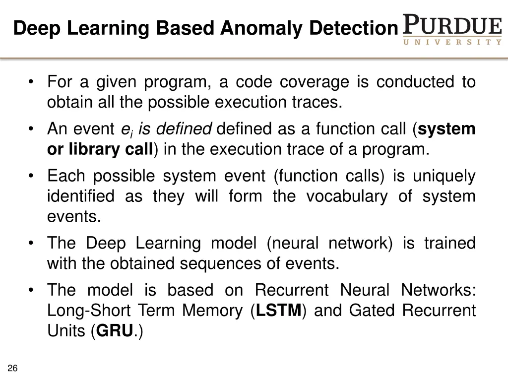 deep learning based anomaly detection