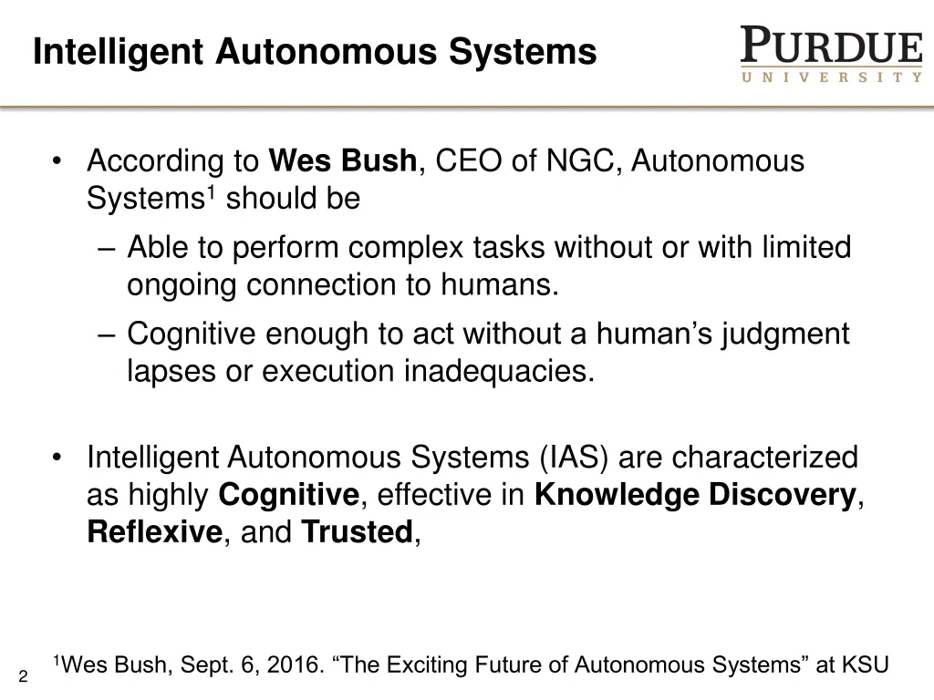 intelligent autonomous systems