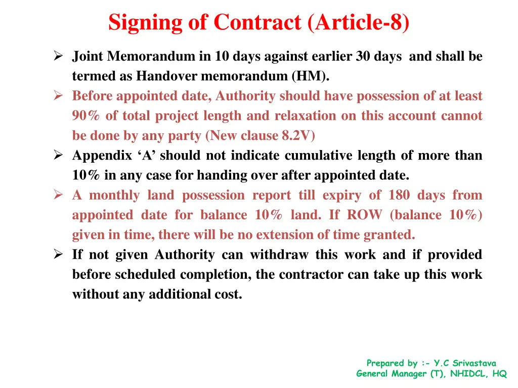 signing of contract article 8