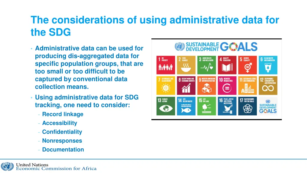 the considerations of using administrative data