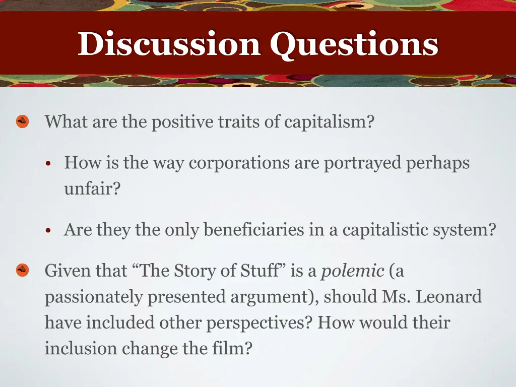 discussion questions 1