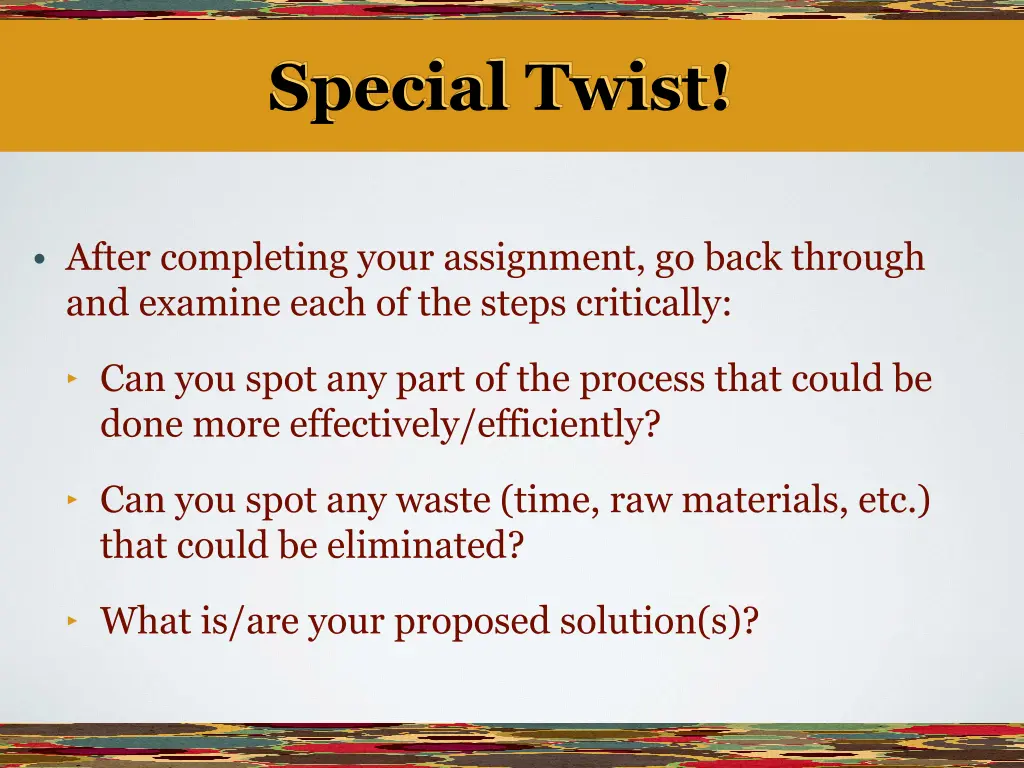 special twist