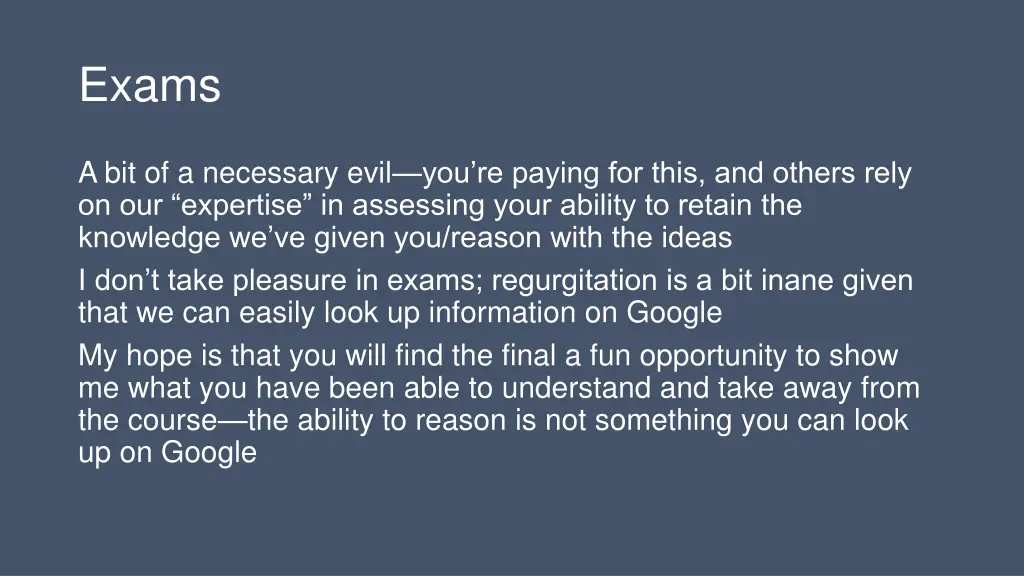 exams