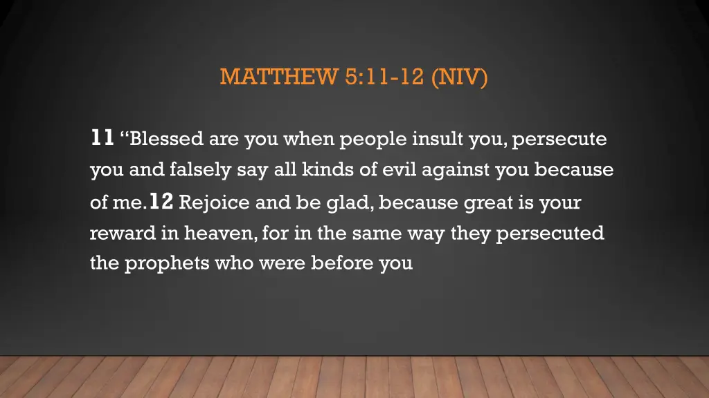 matthew 5 11 12 niv