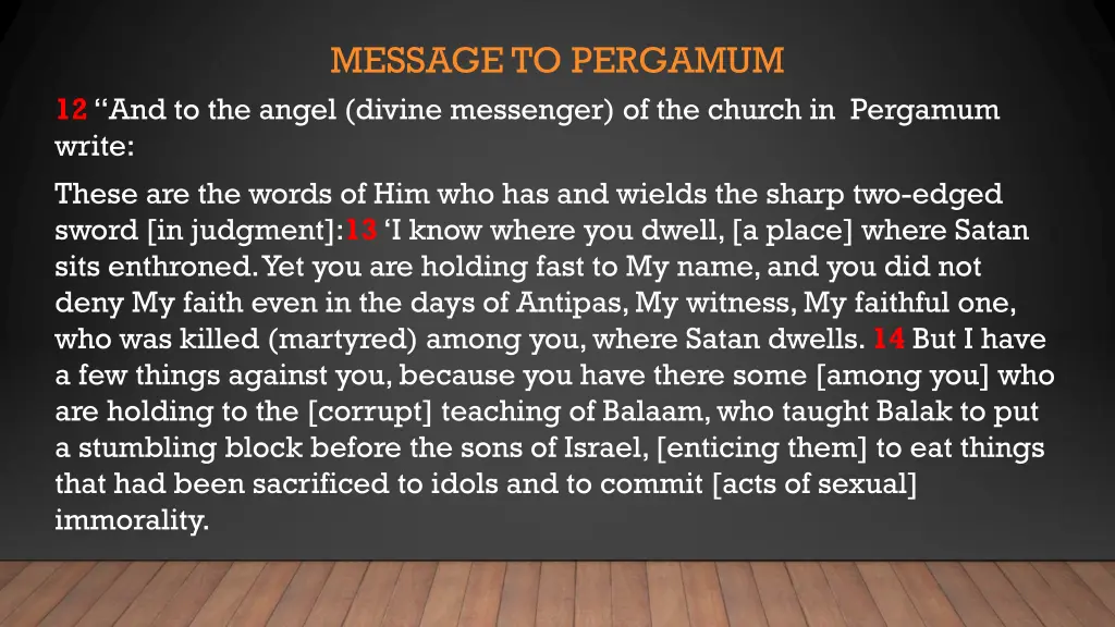 message to pergamum