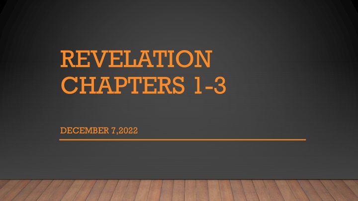 revelation chapters 1 3