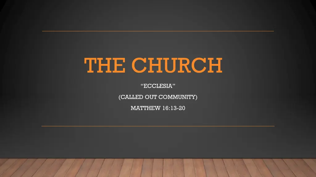 the church