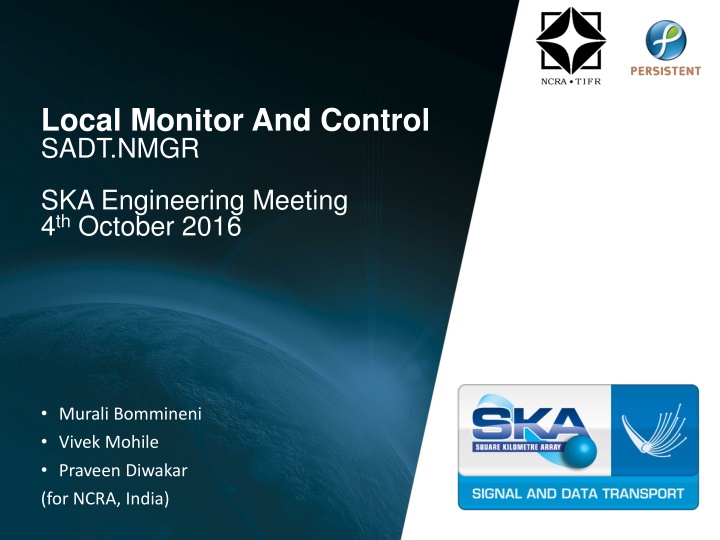 local monitor and control sadt nmgr