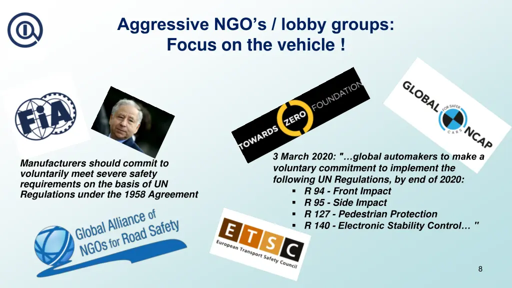 aggressive ngo s lobby groups focus on the vehicle