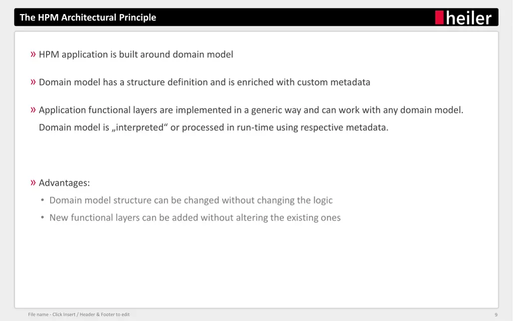 the hpm architectural principle 1