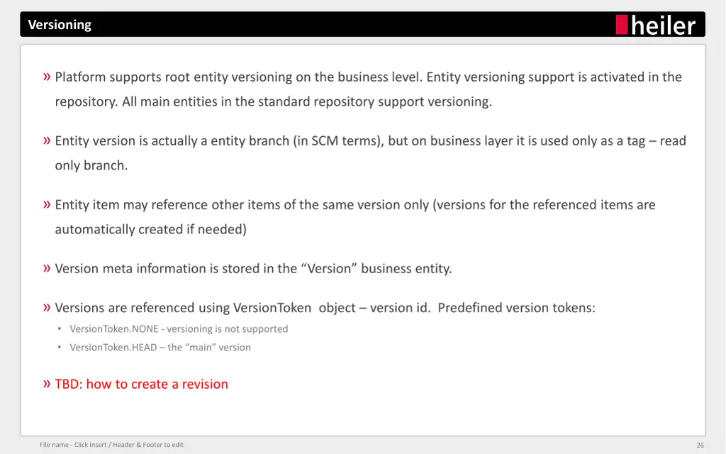 versioning