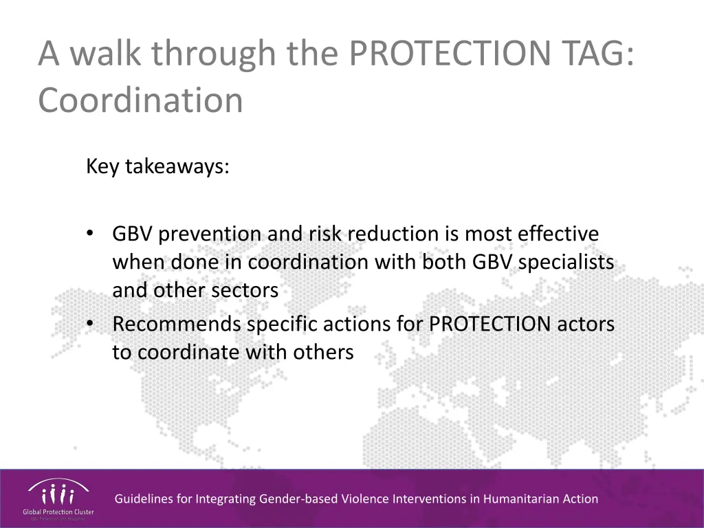 a walk through the protection tag coordination